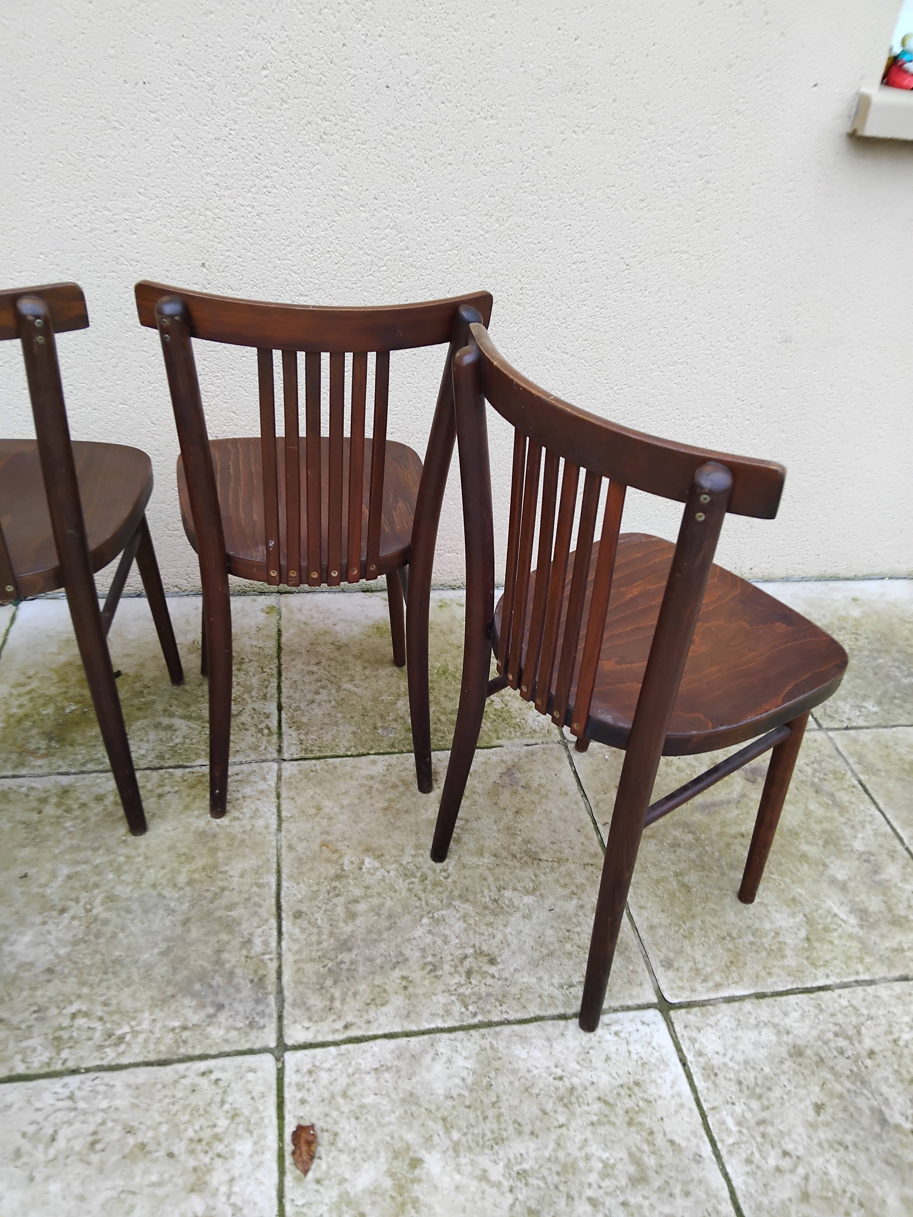 4 vintage bistro chairs