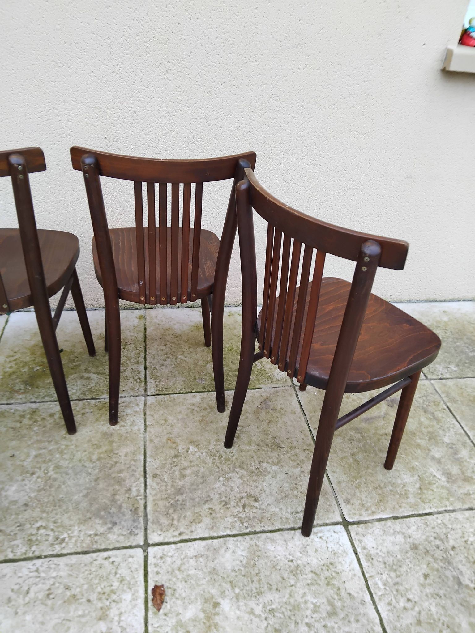 4 chaises bistrot vintage