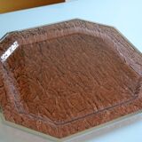 1970 tray in smoked lucite