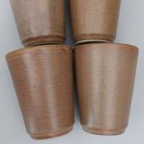 Set of 4 vintage DIGOIN stamped cups