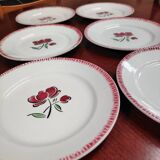 Set of 6 Badonviller plates