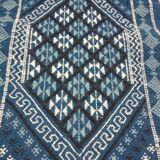 Descent of blue bed in wool 105x55cm