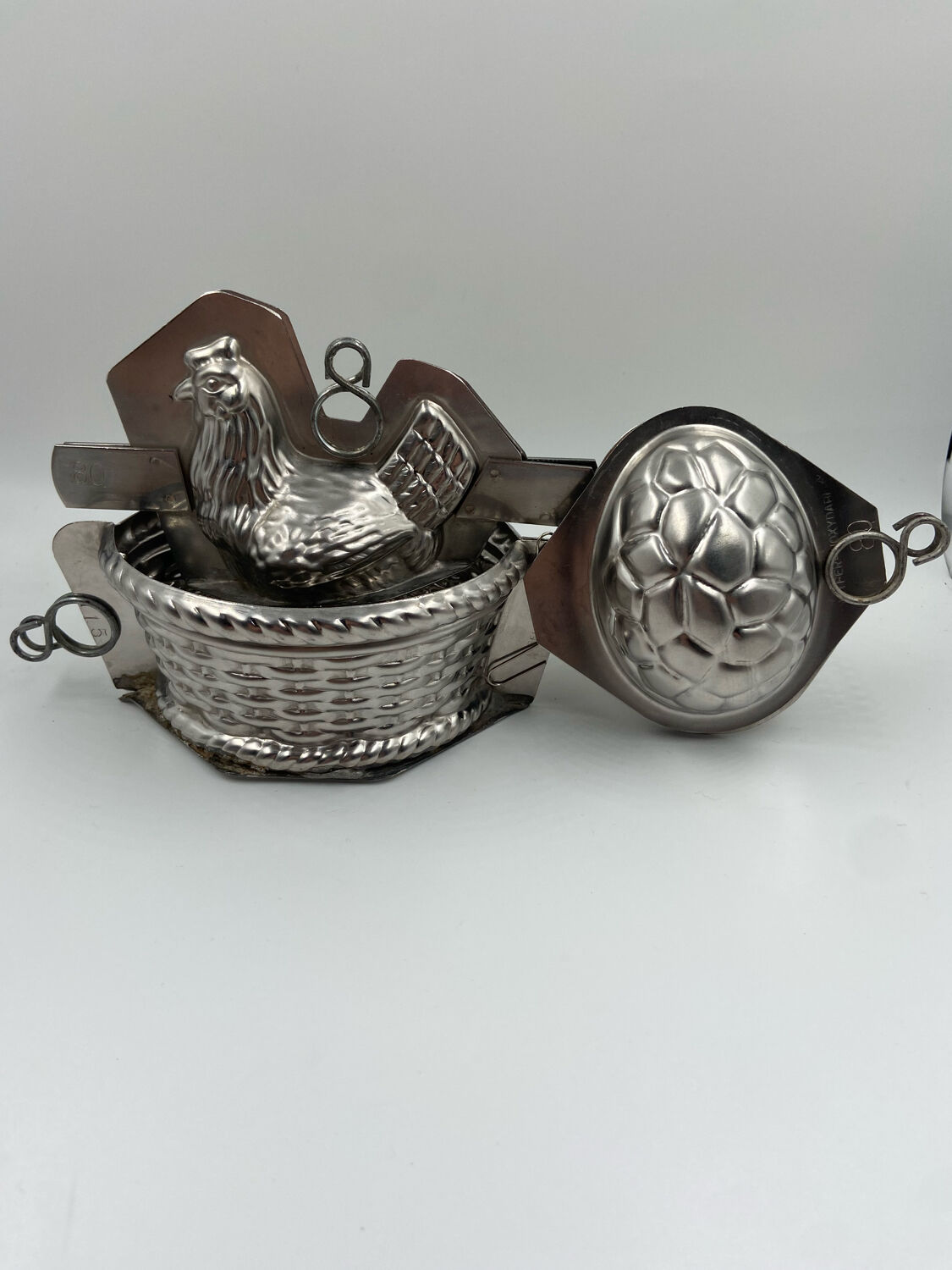 Set of three easter chocolate molds