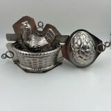 Set of three easter chocolate molds