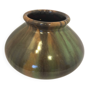 Sell Flamed Stoneware Vase Art Nouveau Bouffioulx Faience 9528
