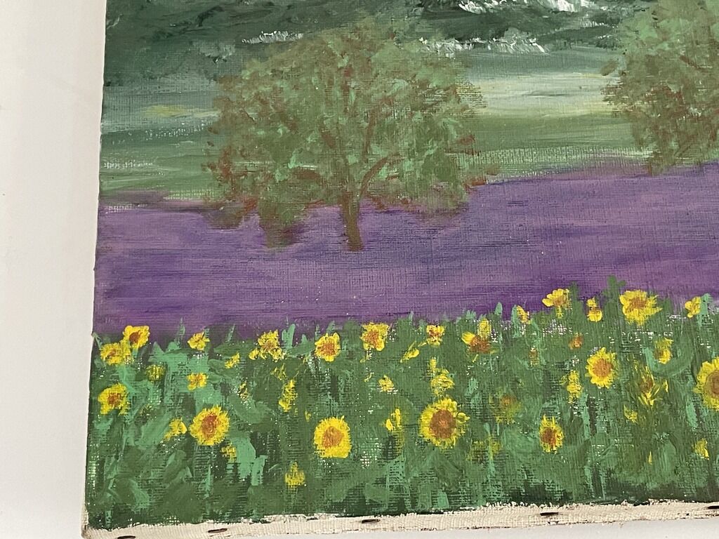 Peeinture on canvas "Provence"