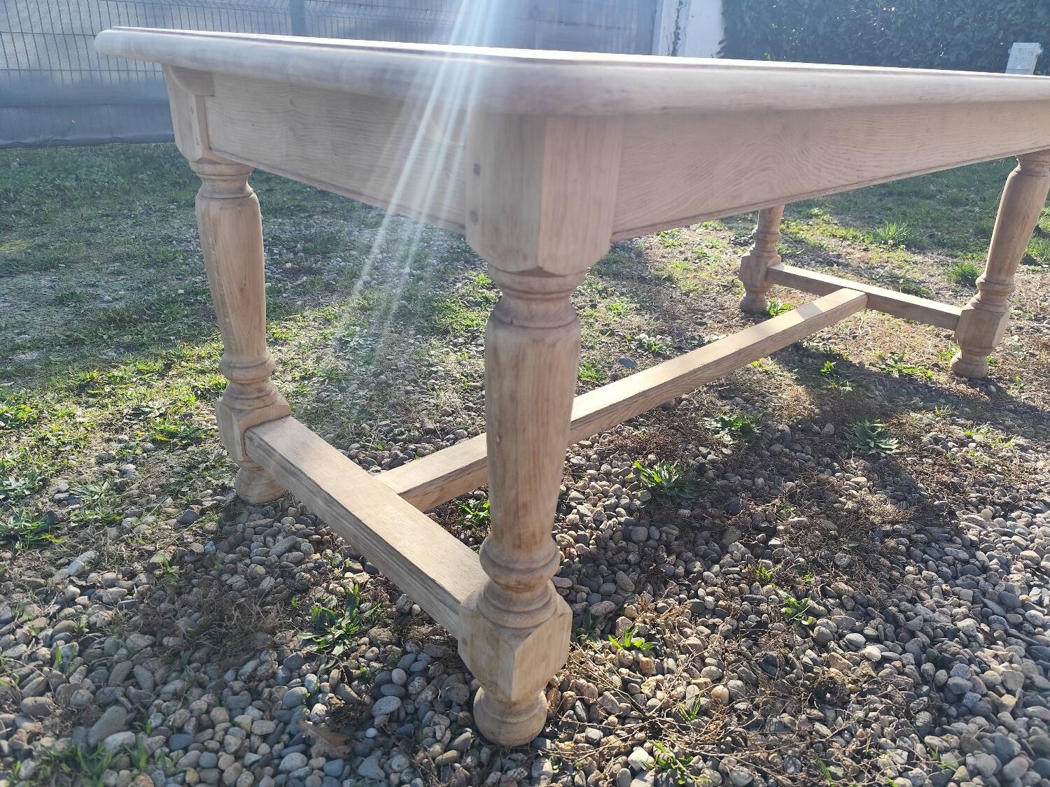 Farmhouse table with extensions
