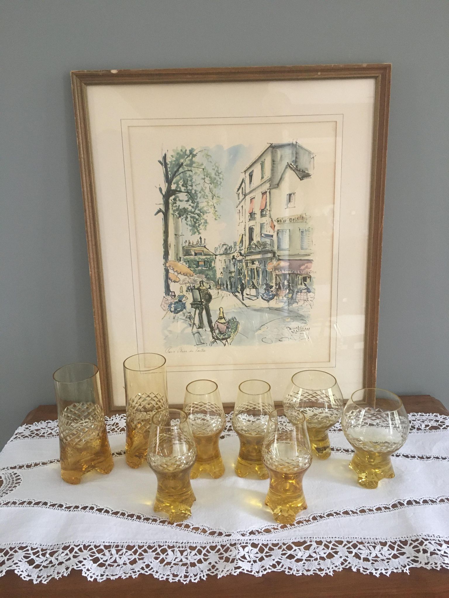 Glasses 1965-1970 in the style of Murano