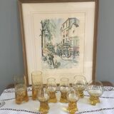 Glasses 1965-1970 in the style of Murano