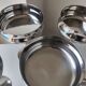 6 stainless steel chrome ice cream bowls
