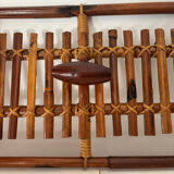 Bamboo and rattan coat rack Olaf von Bohr