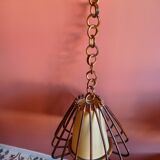 Vintage rattan pendant light