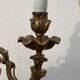 Wall lamp in gilded bronze style Louis XV rocaille with 2 branches