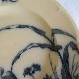 Longwy dish Japanese décor late nineteenth