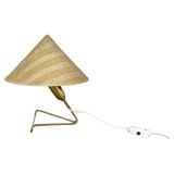 Brass table lamp "aal" by rupert nikoll, austria, 1950s