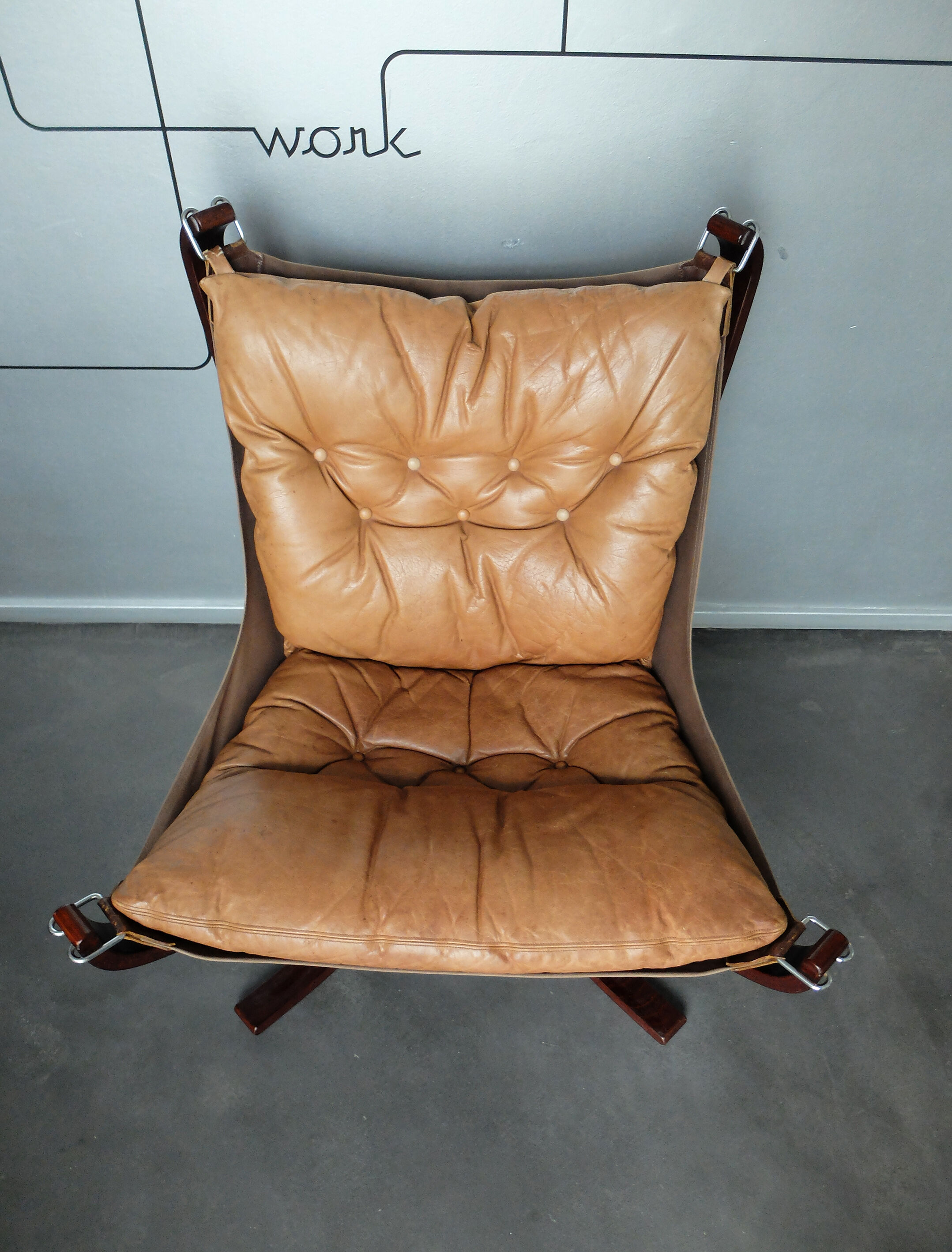 Scandinavian armchair Falcon Chair, Sigurd Resell for Vatne Møbler, Norway 1970