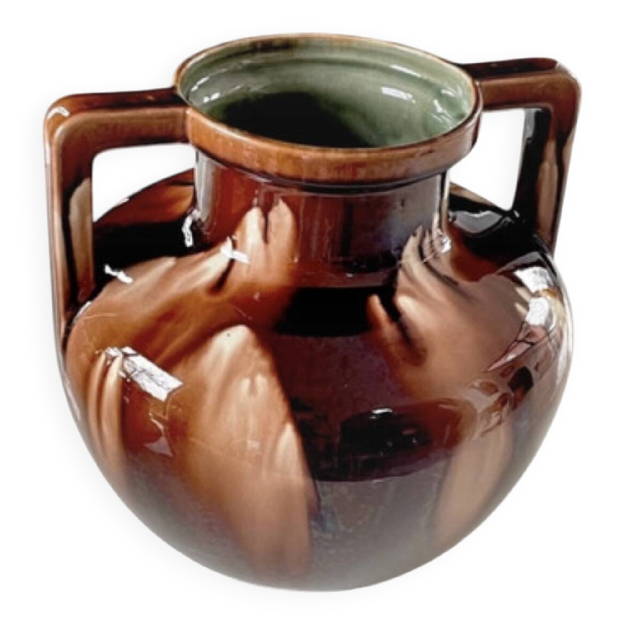 Ball vase circa 1900. Fives Lille. A. G. de Bruyn