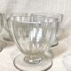 Service of 12 dessert cups, crystal