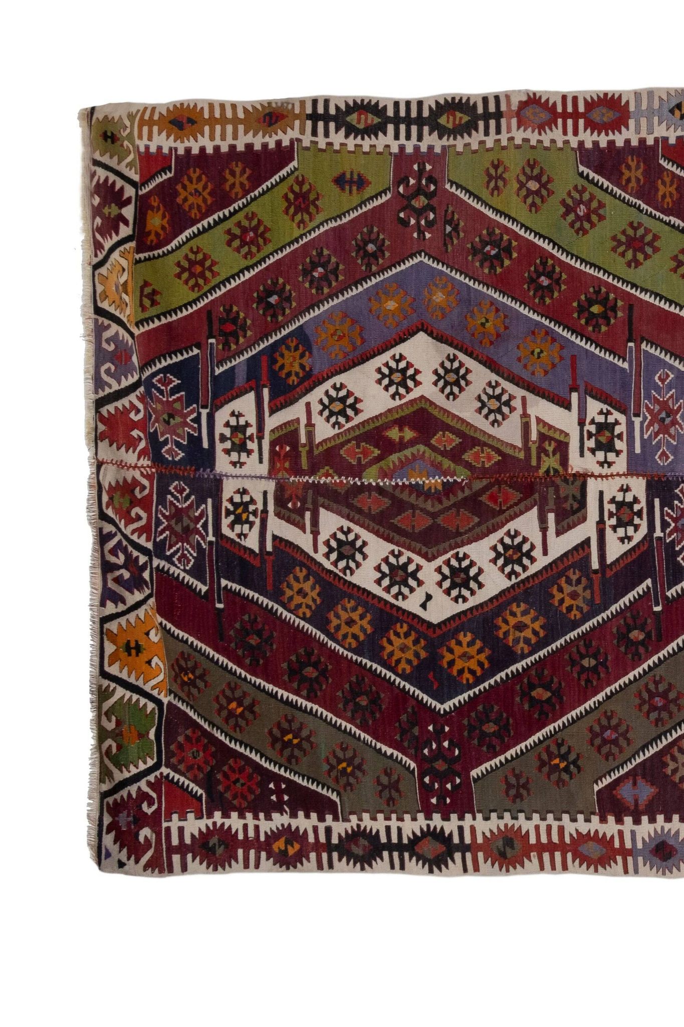 Vintage handmade Anatolian rug 173x403 cm