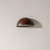 Pair of Round Vintage Danish Copper Wall Sconces Lamps, 1960s