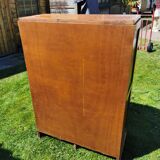 Light oak double curtain binder, year 50