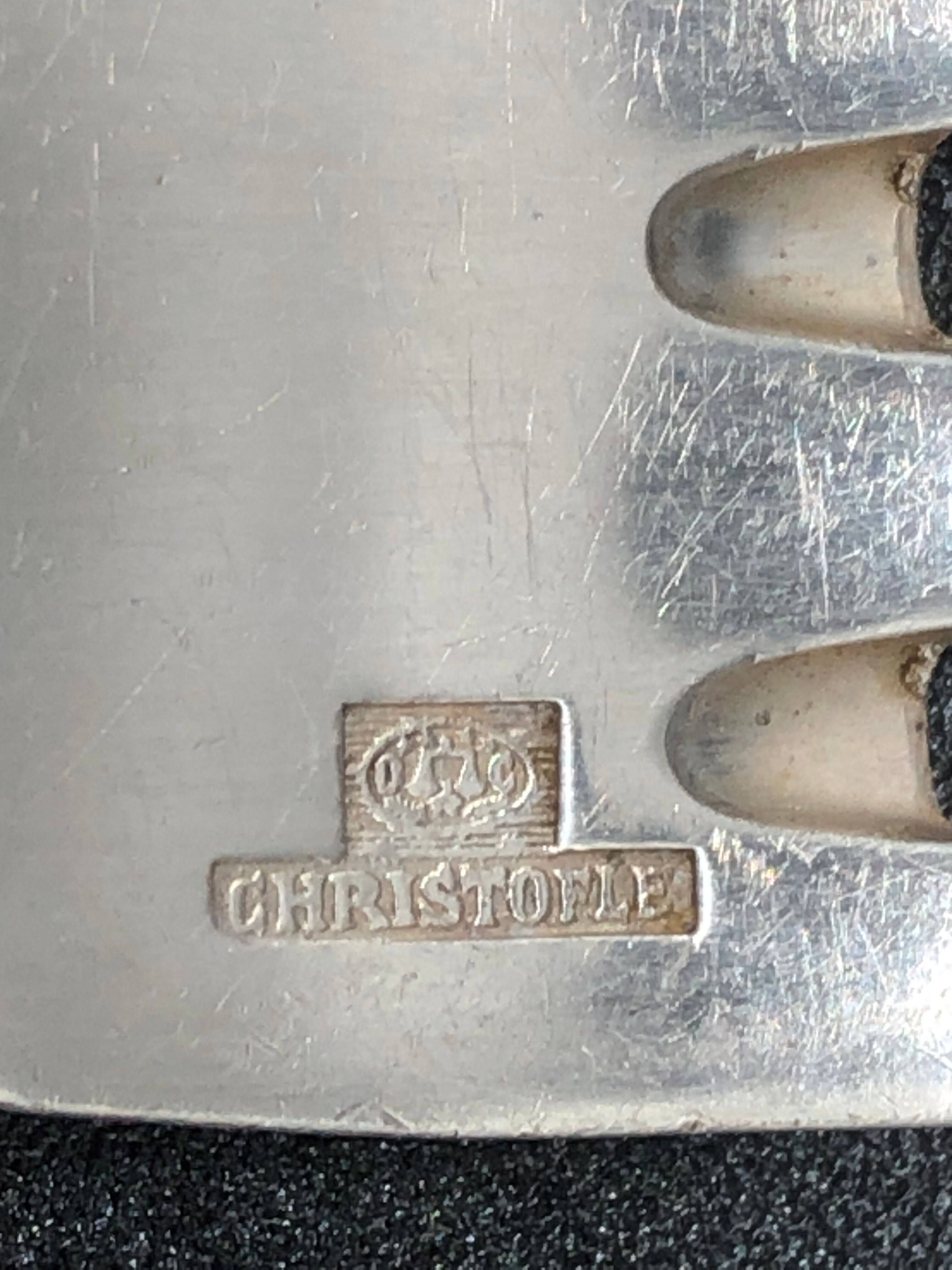 6 forks Christofle model Vendome shell