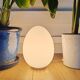 Lampe année 70 oeuf opaline