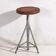 Tabouret rond en métal de style industriel (c.1950) #9