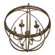 Contemporary Gold-Leaf and Clay Sphere Chandelier