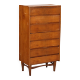 Commode vintage en placage de noyer, design, Italie, années 1950