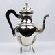 Empire-style tea and coffee service with ram's head spout - silver-plated, 5 pieces