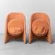 Pair of folding fabric armchairs from the 1970s, vintage modernism