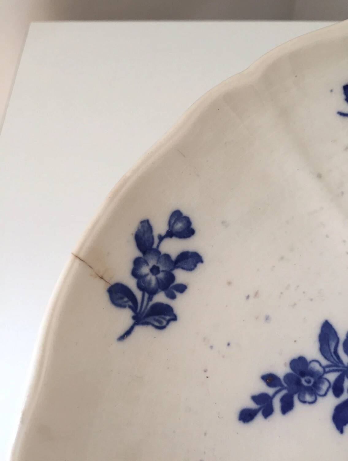 Ancienne coupe sur pied, compotier en terre de fer Villeroy & Boch