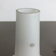 Original midcentury opal glass tube hanging light, italy, 1950