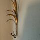 Set of 3 wheat sheaf coat hooks, Italy, 1960s, Hans Kogl style.