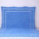 Handmade traditional blue Moroccan wool rug