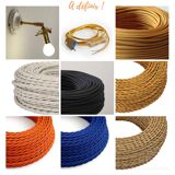 Walking lamp suspension tulip vintage pressed glass 70s