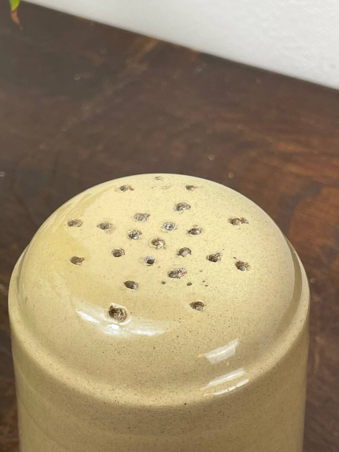 Vintage English stoneware salt cellar