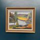 Original Swedish Oil on Panel - "Natural Landscape" by Frans Rase (1913-1994) - Signed - Vintage & Framed - 56 × 48 cm (22" × 18.9")