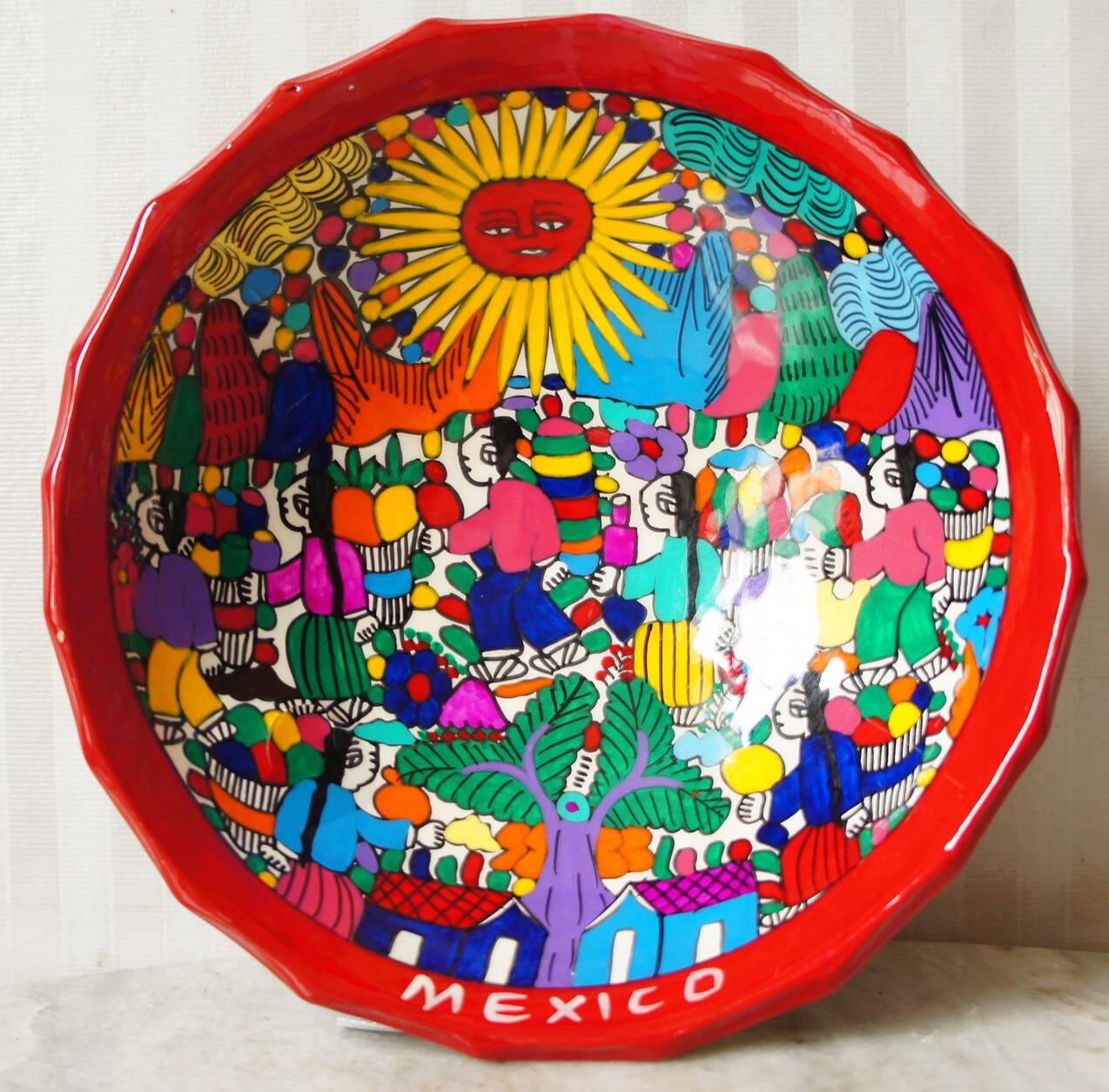 Tripod empty pocket cup "Mexico"