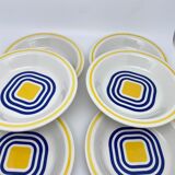 Soup plates Avant Garde Gien 1971