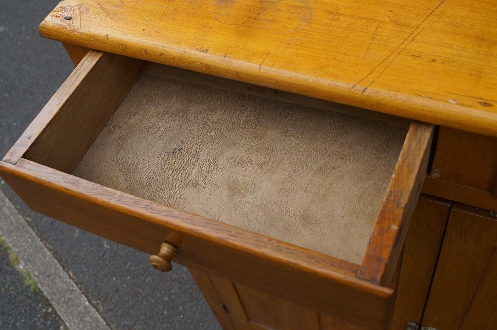 Parisian buffet in solid wood 1950