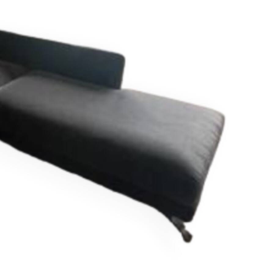 Canapé en velours Roche Bobois, canapé d'angle noir