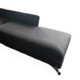 Canapé en velours Roche Bobois, canapé d'angle noir