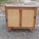 Commode vintage des années 50 en pin, pieds compas, 3 tiroirs