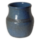 Petit vase en grès bleu