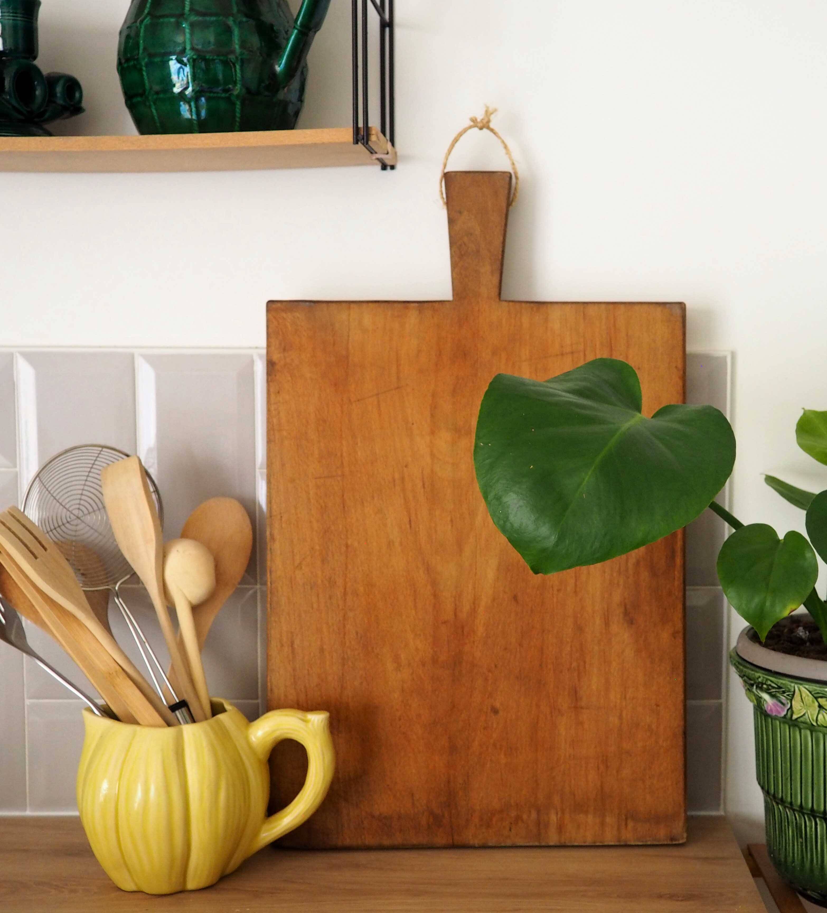 Large wooden cutting board