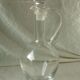 Glass or crystal ewer decanter