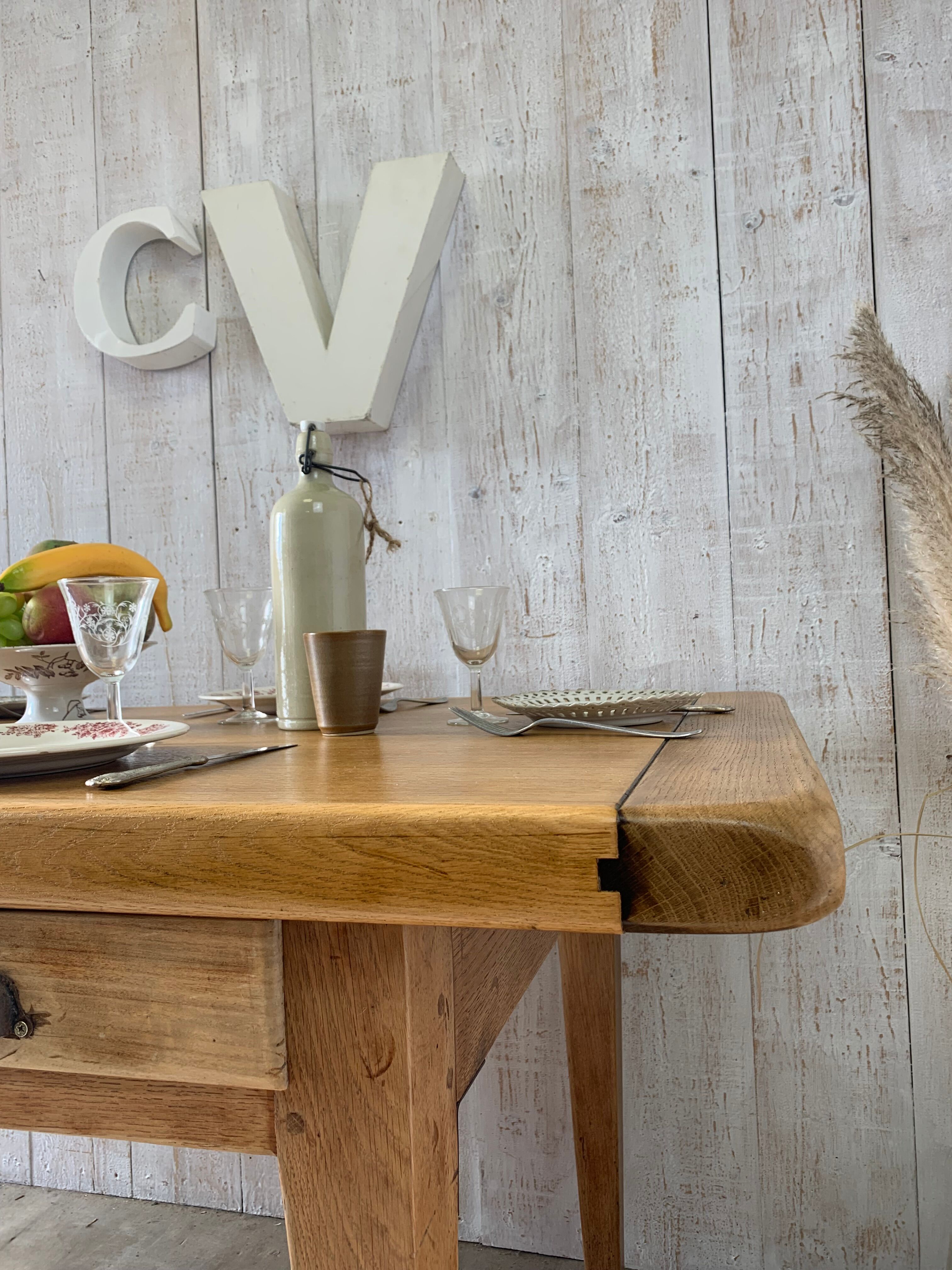 Farmhouse table 230x85cm vintage