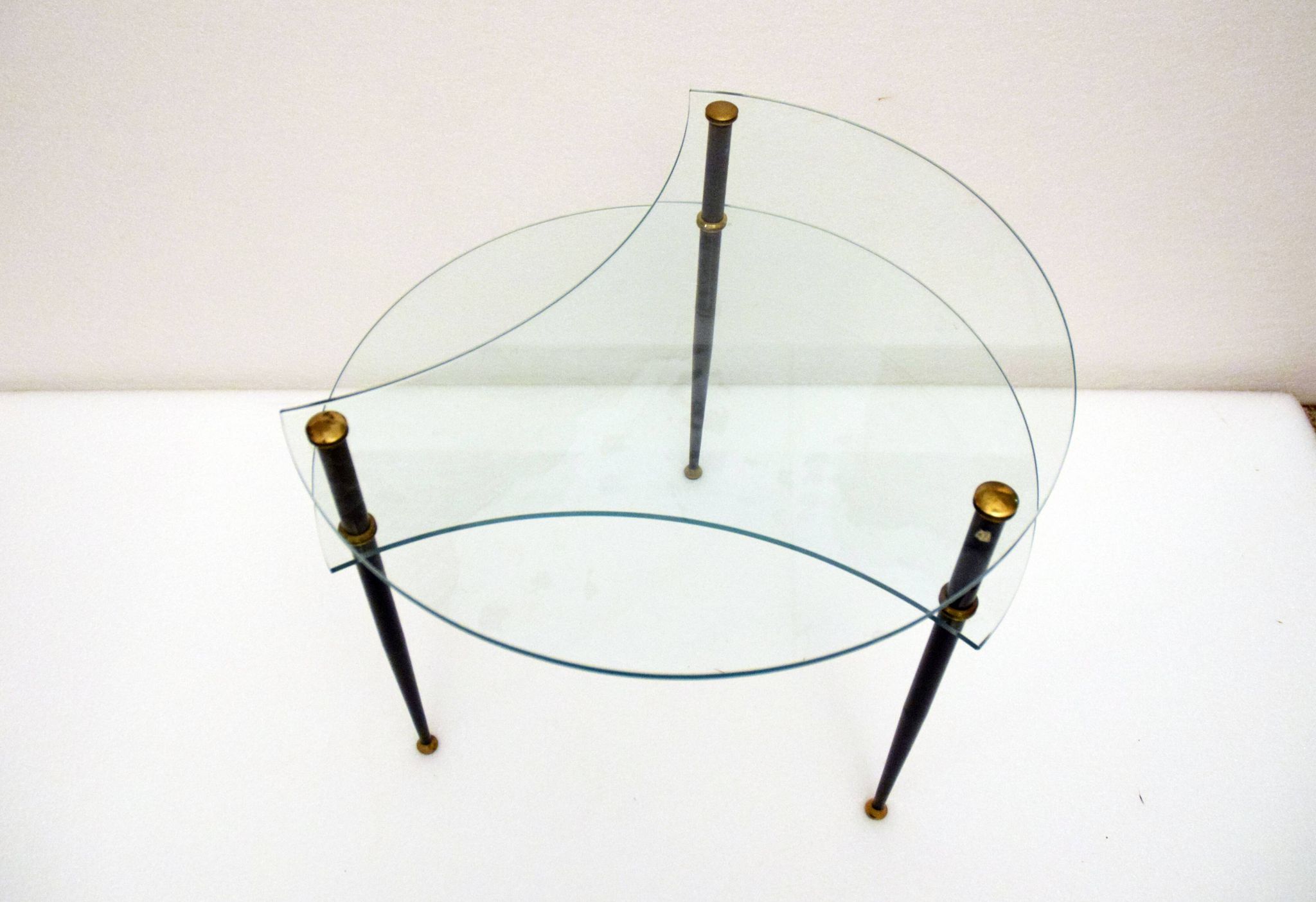 Edoardo Poli asymmetrical coffee table for Vitrex, 196